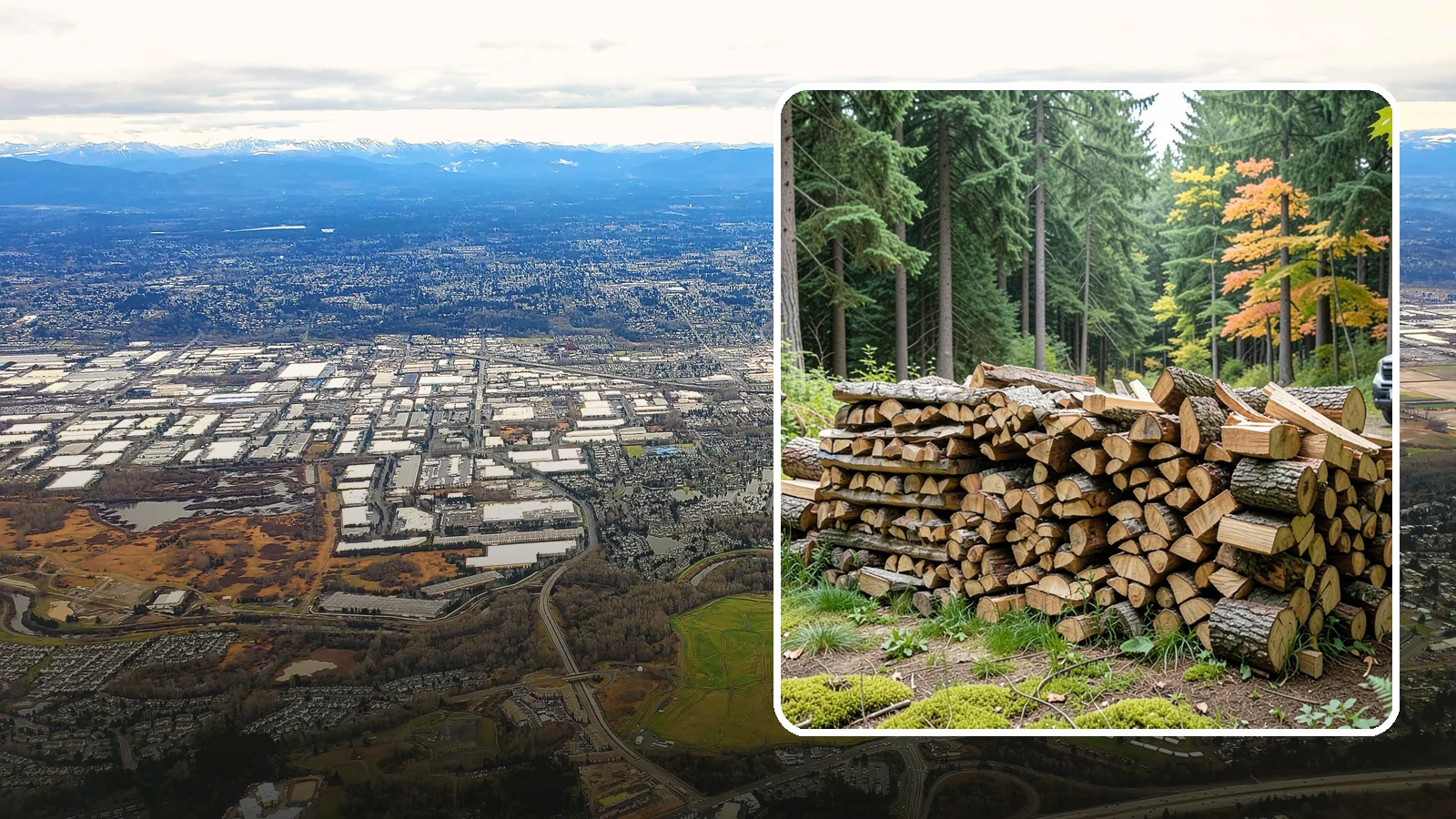 Air-Dried Firewood in Kent, King County, WA - Wood that has cured naturally outdoors through open-air seasoning for reliable burning.