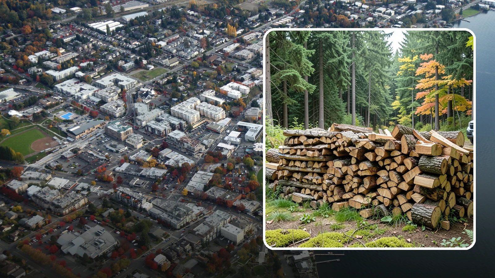 Air-Dried Firewood in Kirkland, King County, WA - Wood that has cured naturally outdoors through open-air seasoning for reliable burning.