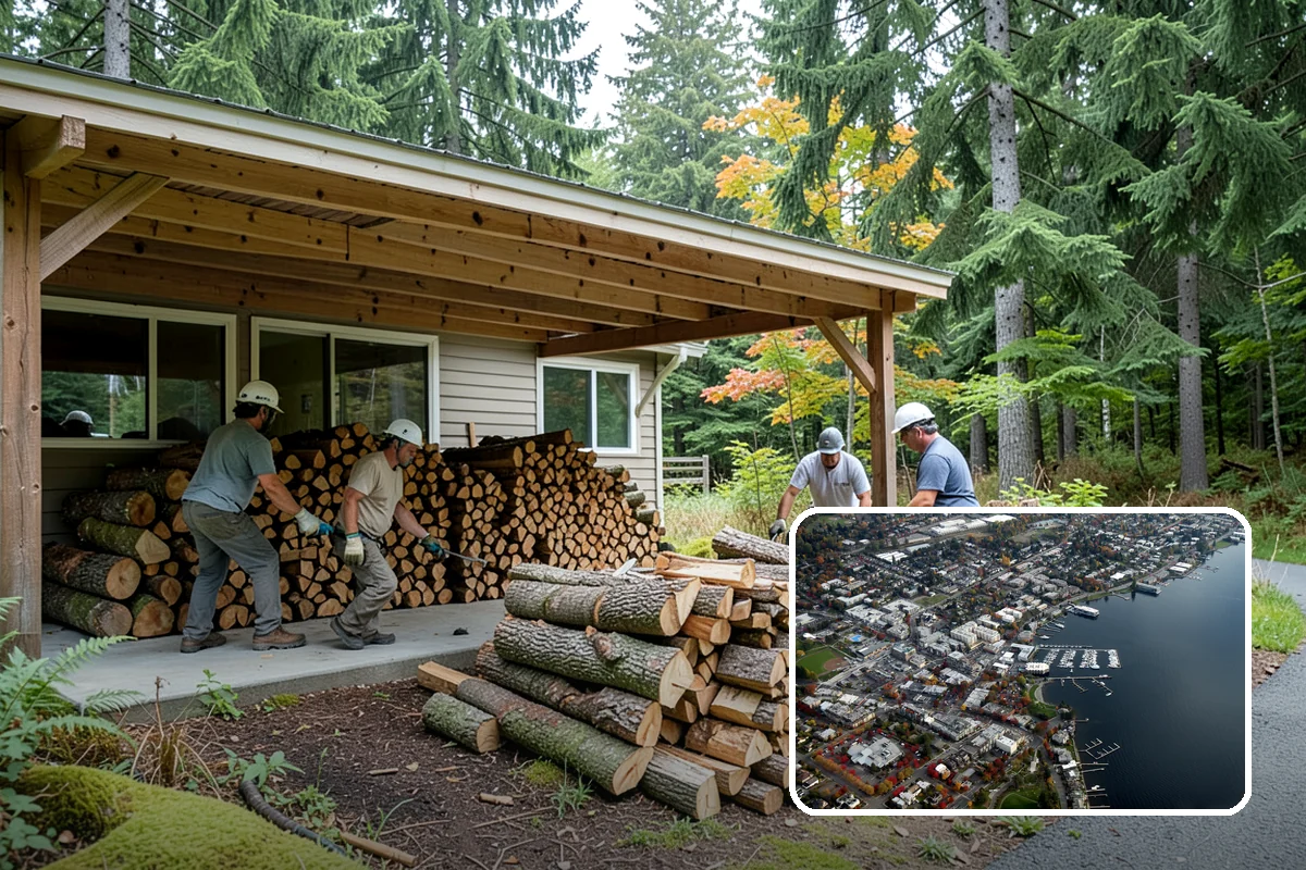 Air-Dried Firewood in Kirkland, King County, WA - Naturally cured without added energy cost