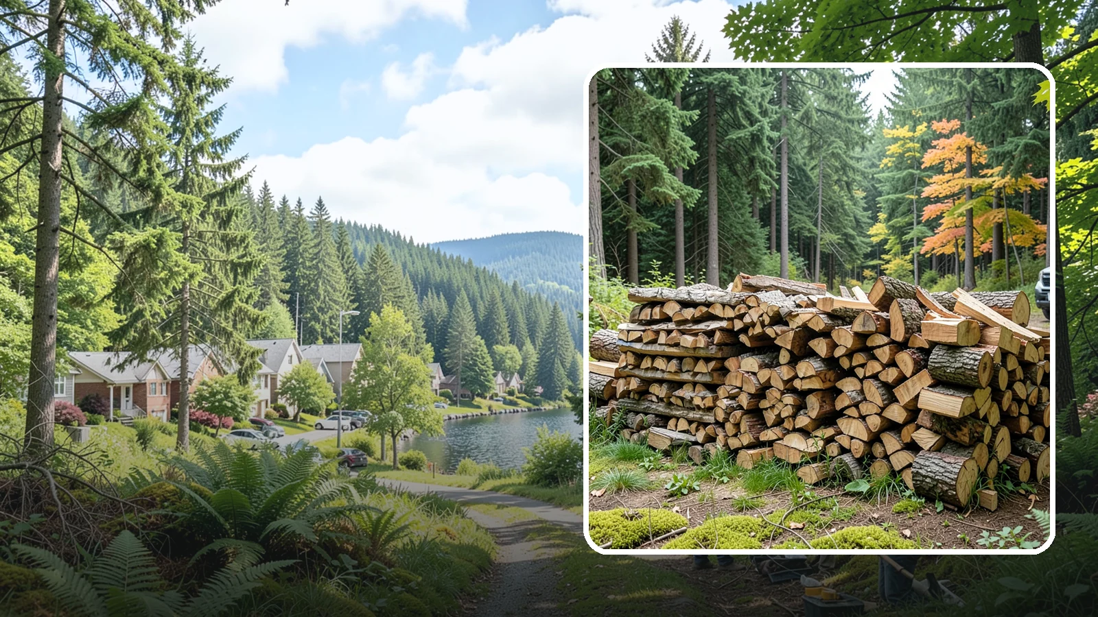 Air-Dried Firewood in Lake Forest Park, King County, WA - Wood that has cured naturally outdoors through open-air seasoning for reliable burning.