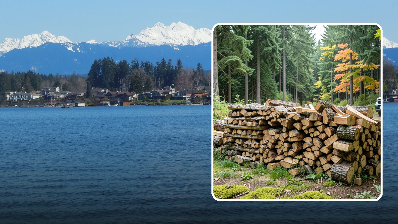 Air-Dried Firewood in Lake Stevens, Snohomish County, WA - Wood that has cured naturally outdoors through open-air seasoning for reliable burning.