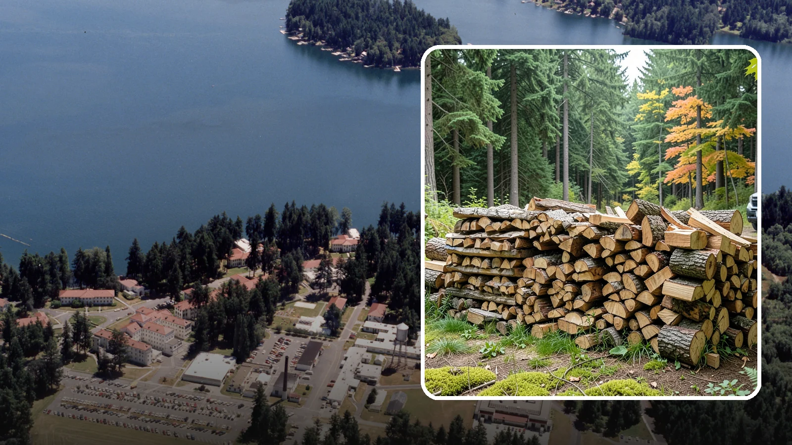 Air-Dried Firewood in Lakewood, Pierce County, WA - Wood that has cured naturally outdoors through open-air seasoning for reliable burning.