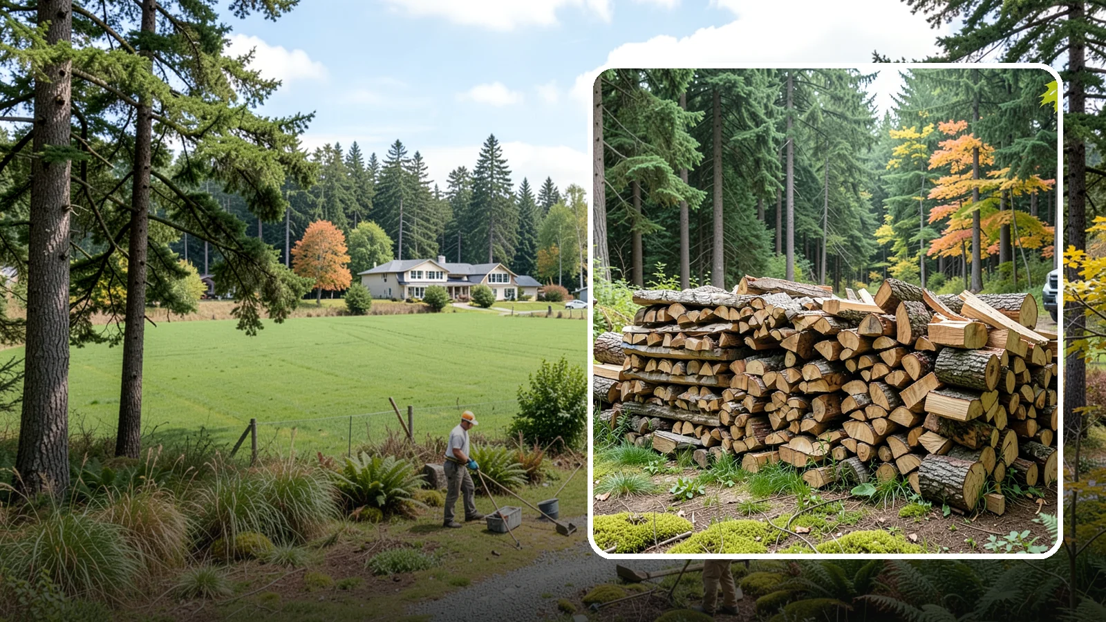 Air-Dried Firewood in Lyman, WA - Wood that has cured naturally outdoors through open-air seasoning for reliable burning.
