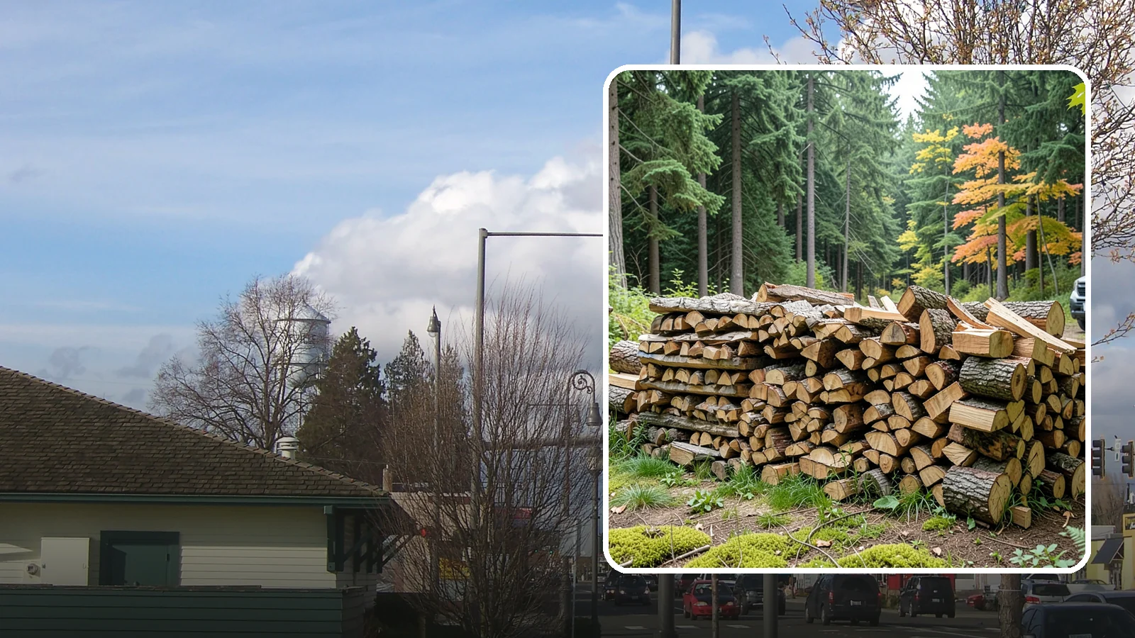 Air-Dried Firewood in Marysville, Snohomish County, WA - Wood that has cured naturally outdoors through open-air seasoning for reliable burning.