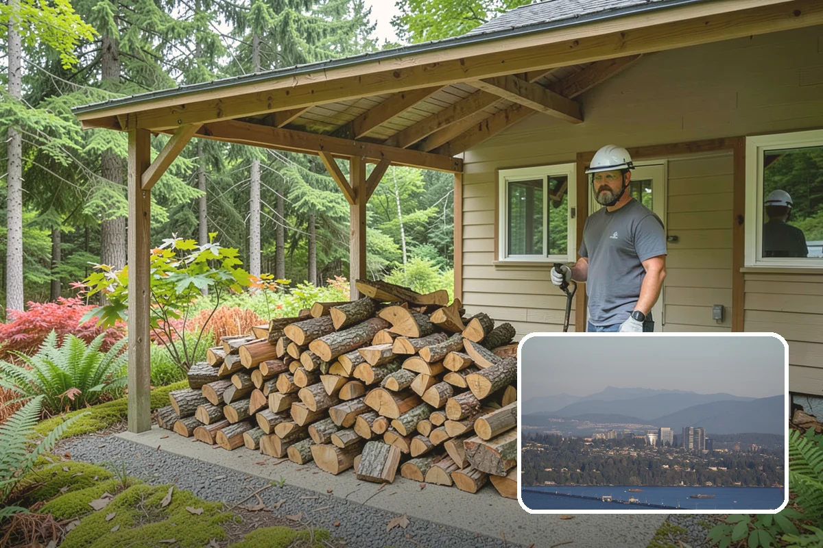 Air-Dried Firewood in Medina, King County, WA - Naturally cured without added energy cost