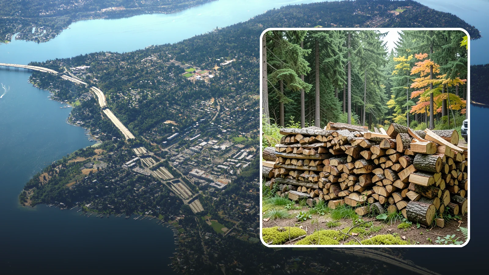 Air-Dried Firewood in Mercer Island, King County, WA - Wood that has cured naturally outdoors through open-air seasoning for reliable burning.