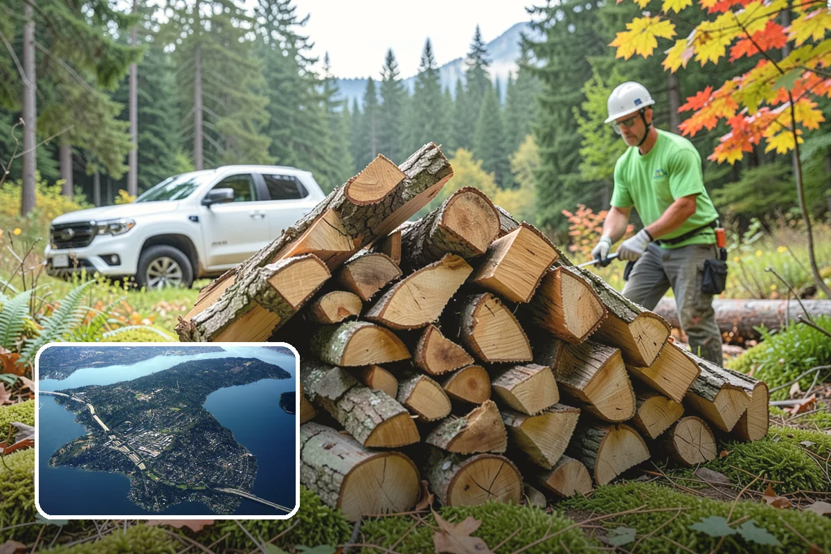 Air-Dried Firewood in Mercer Island, King County, WA - Naturally cured without added energy cost