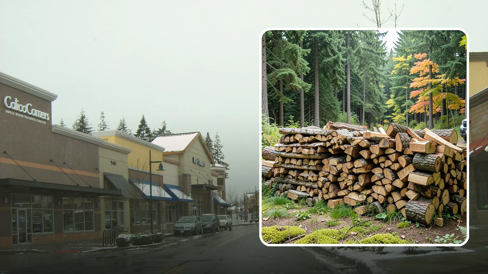 Air-Dried Firewood in Mill Creek, Snohomish County, WA - Wood that has cured naturally outdoors through open-air seasoning for reliable burning.
