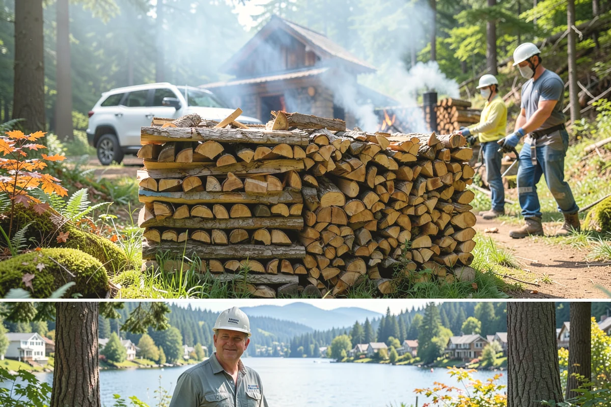 Air-Dried Firewood in Milton, King County, WA - Available year-round, though spring and summer orders give you the widest selection of well-cured stock.