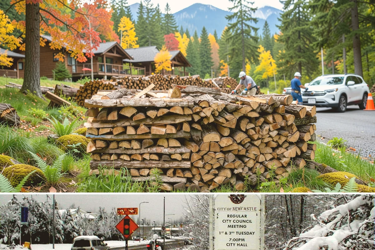 Air-Dried Firewood in Newcastle, King County, WA - Available year-round, though spring and summer orders give you the widest selection of well-cured stock.