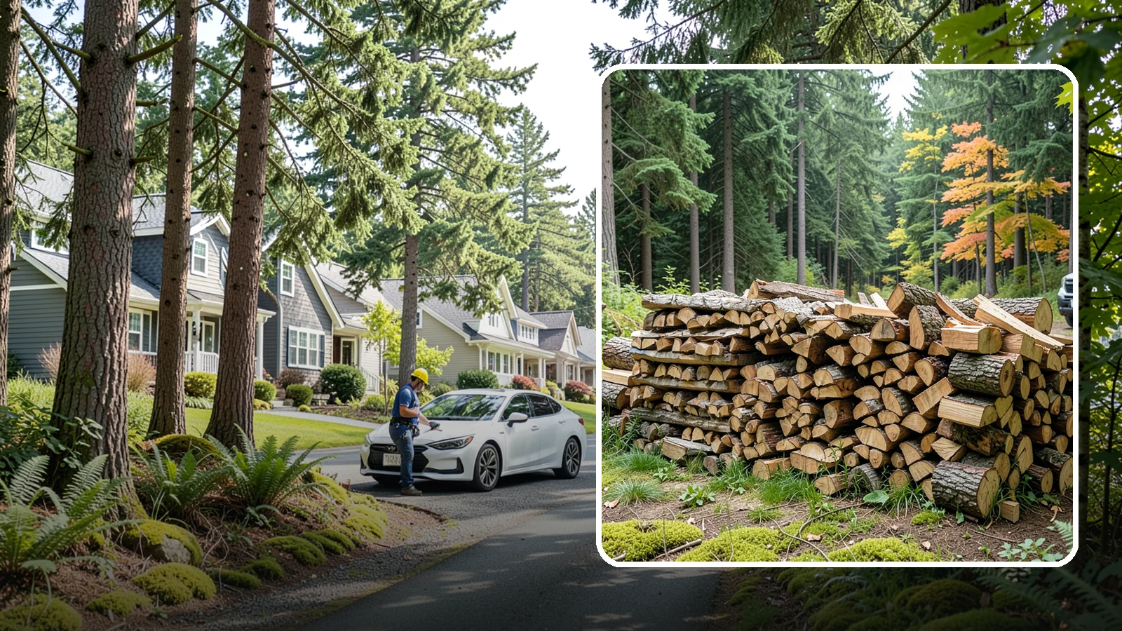 Air-Dried Firewood in Normandy Park, King County, WA - Wood that has cured naturally outdoors through open-air seasoning for reliable burning.