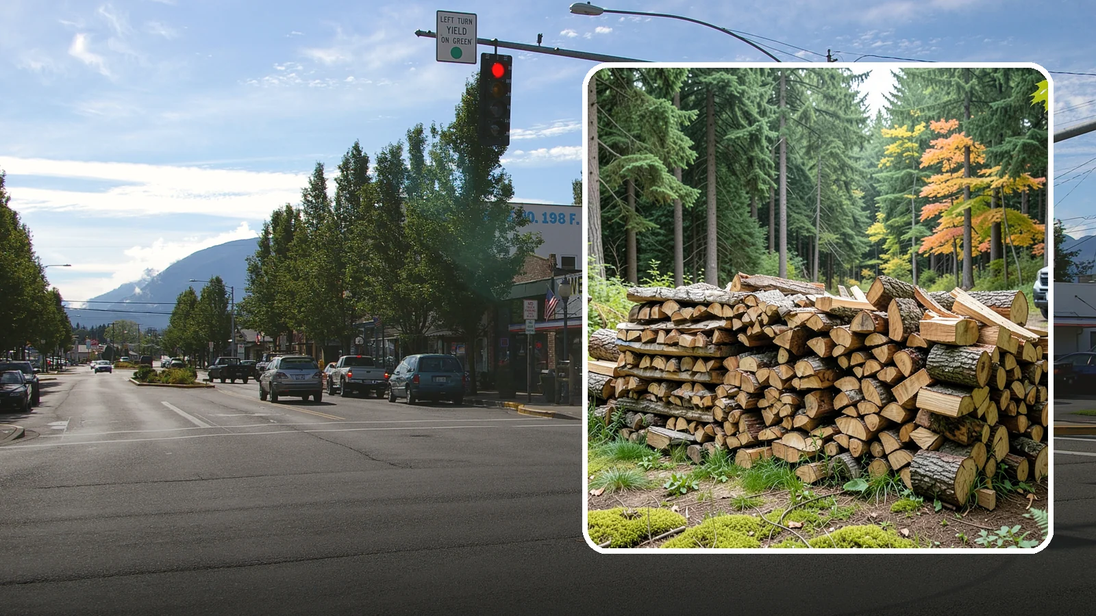 Air-Dried Firewood in North Bend, King County, WA - Wood that has cured naturally outdoors through open-air seasoning for reliable burning.