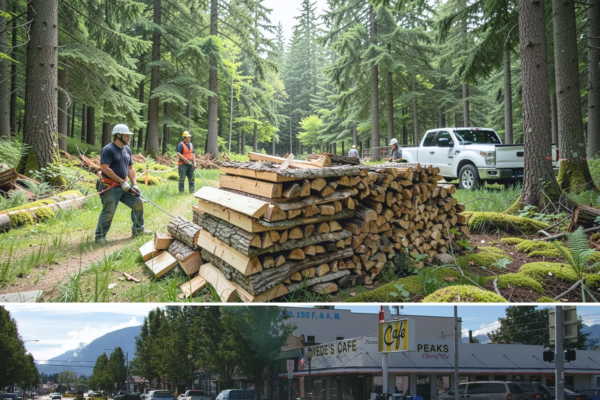 Air-Dried Firewood in North Bend, King County, WA - Available year-round, though spring and summer orders give you the widest selection of well-cured stock.