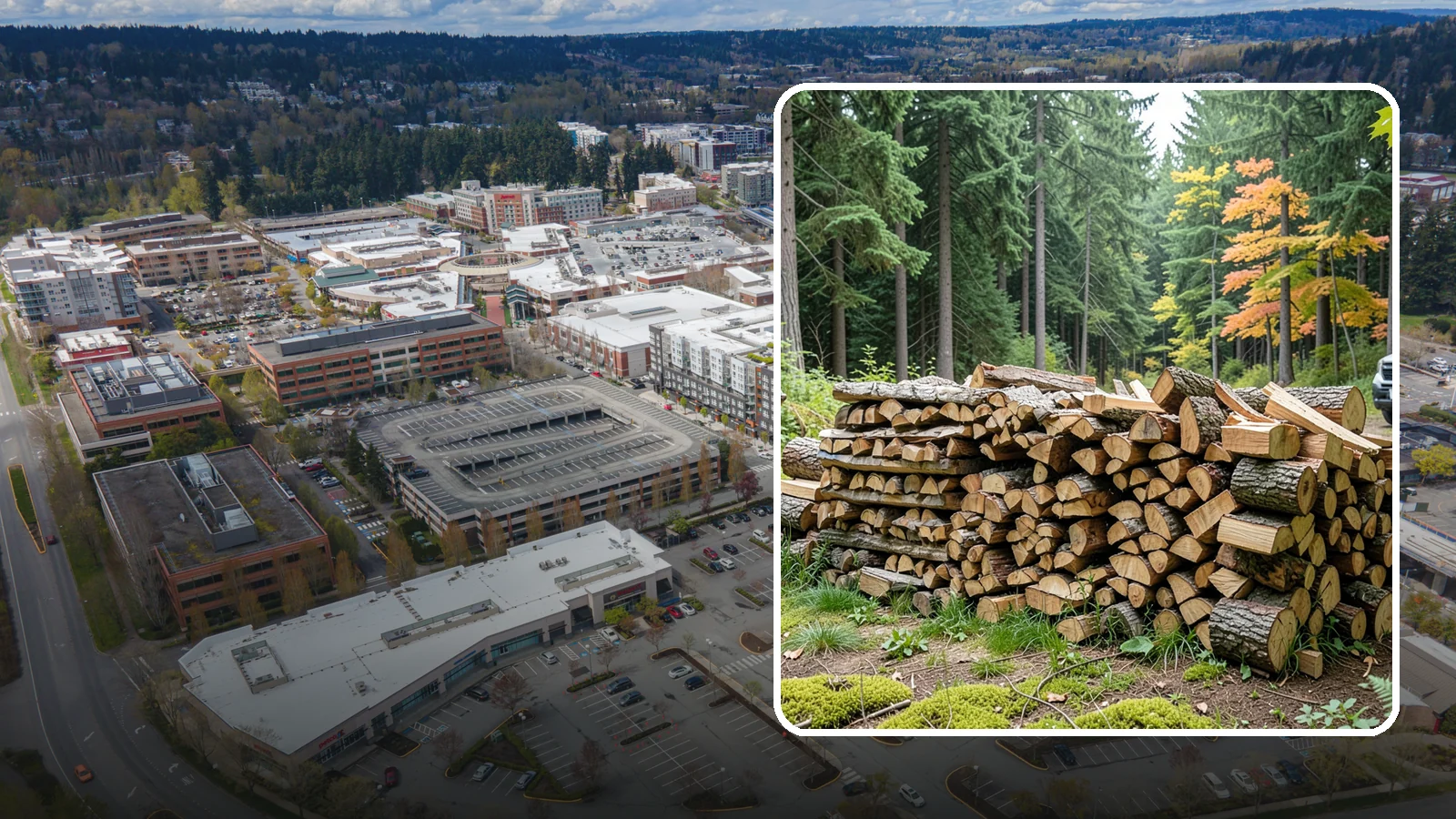 Air-Dried Firewood in Redmond, King County, WA - Wood that has cured naturally outdoors through open-air seasoning for reliable burning.