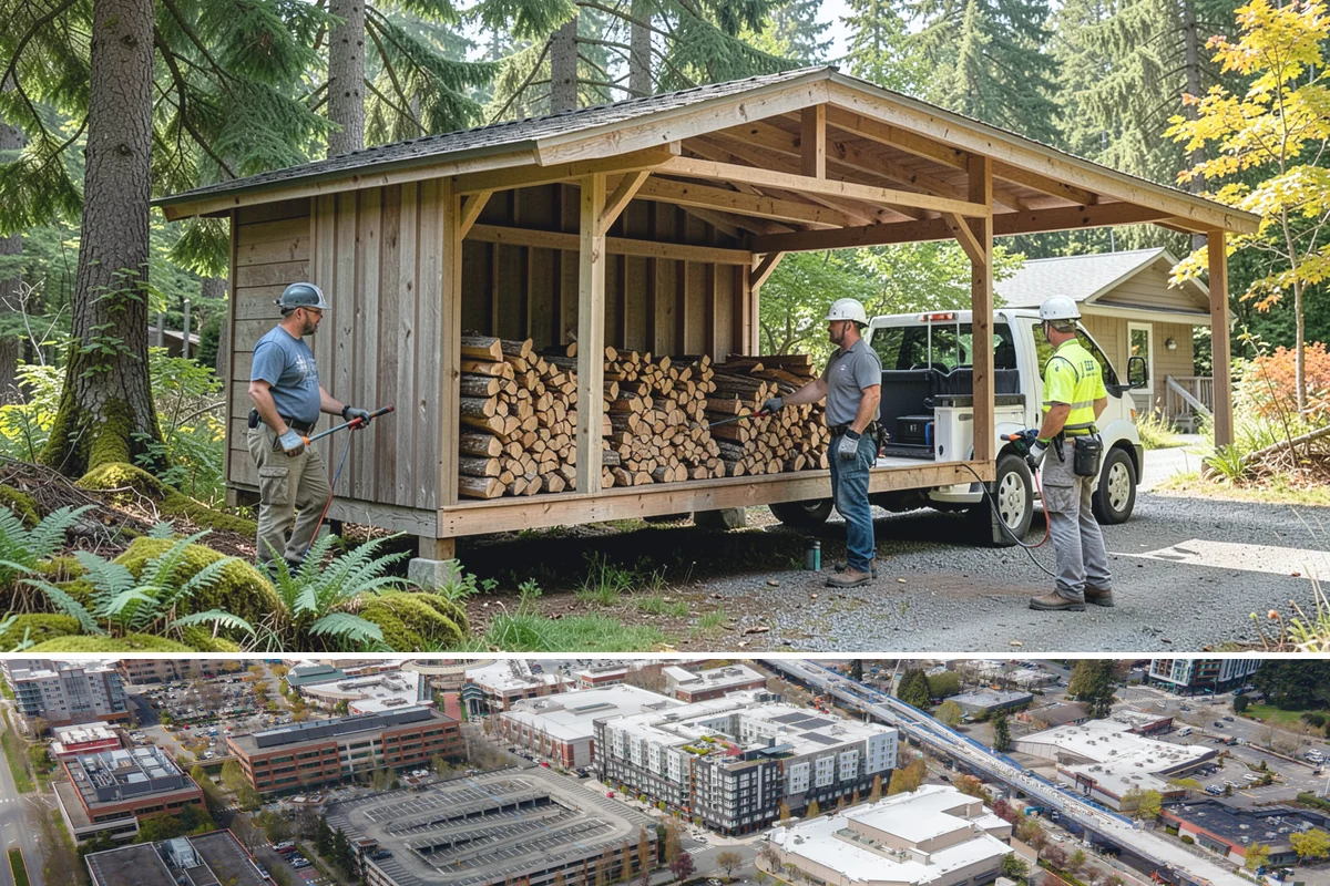 Air-Dried Firewood in Redmond, King County, WA - Available year-round, though spring and summer orders give you the widest selection of well-cured stock.
