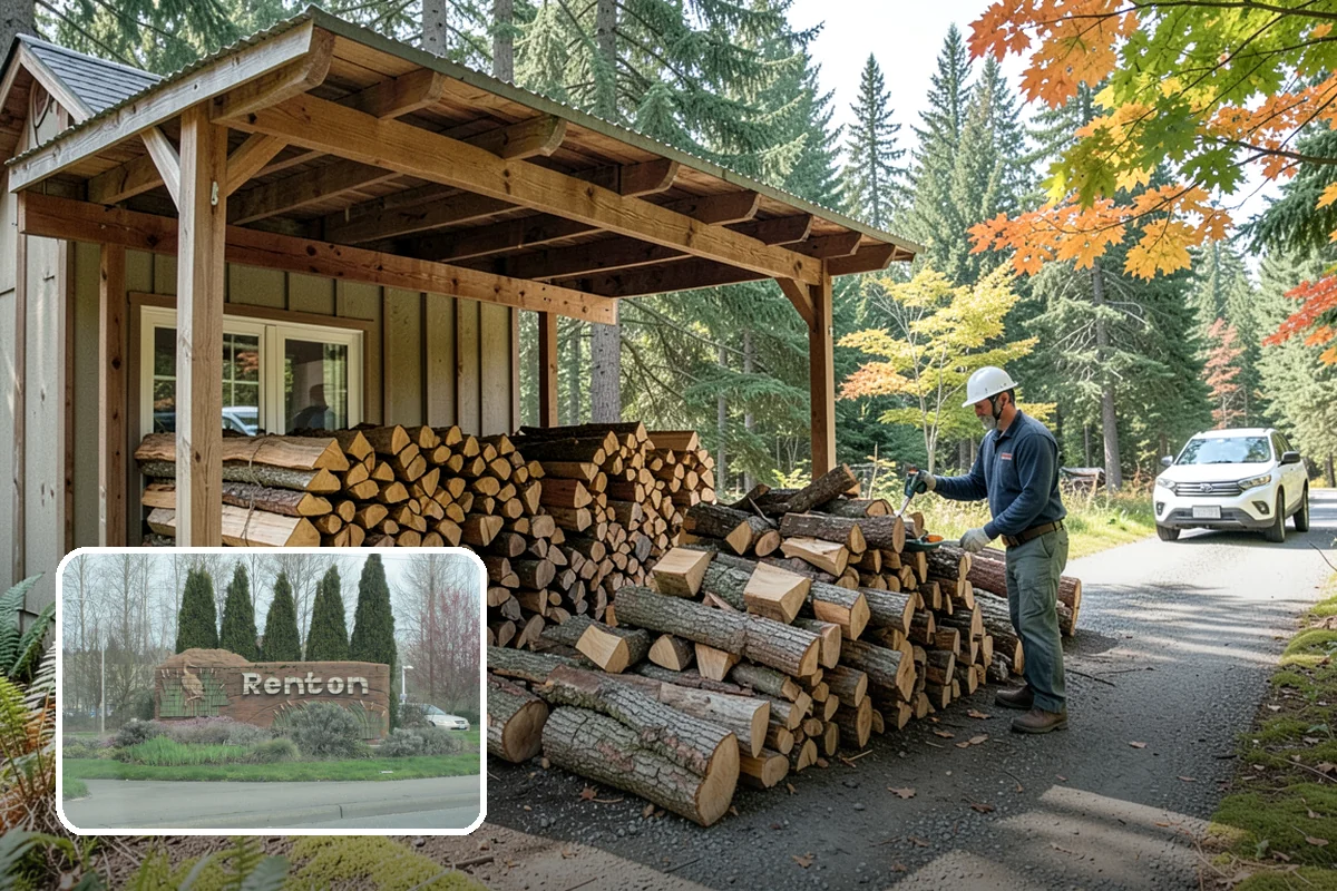 Air-Dried Firewood in Renton, King County, WA - Naturally cured without added energy cost