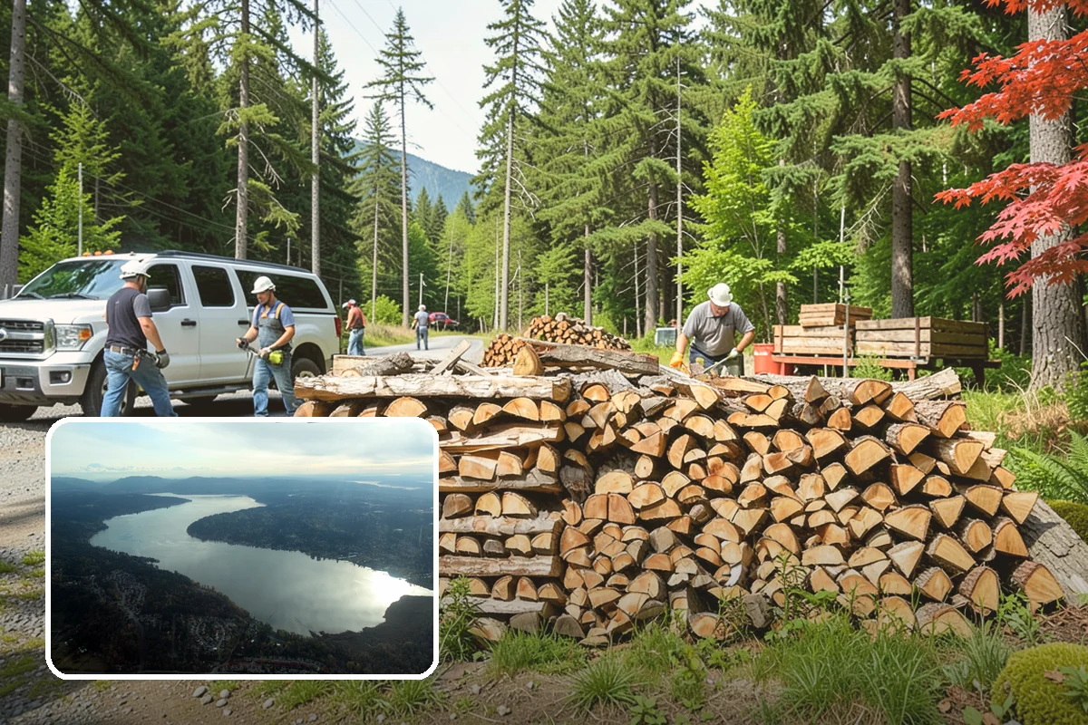 Air-Dried Firewood in Sammamish, King County, WA - Naturally cured without added energy cost