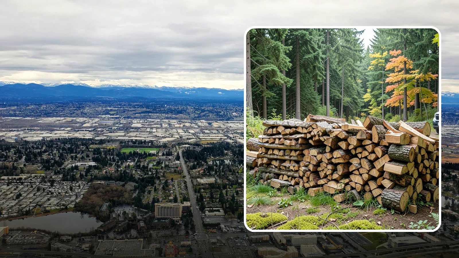Air-Dried Firewood in SeaTac, King County, WA - Wood that has cured naturally outdoors through open-air seasoning for reliable burning.