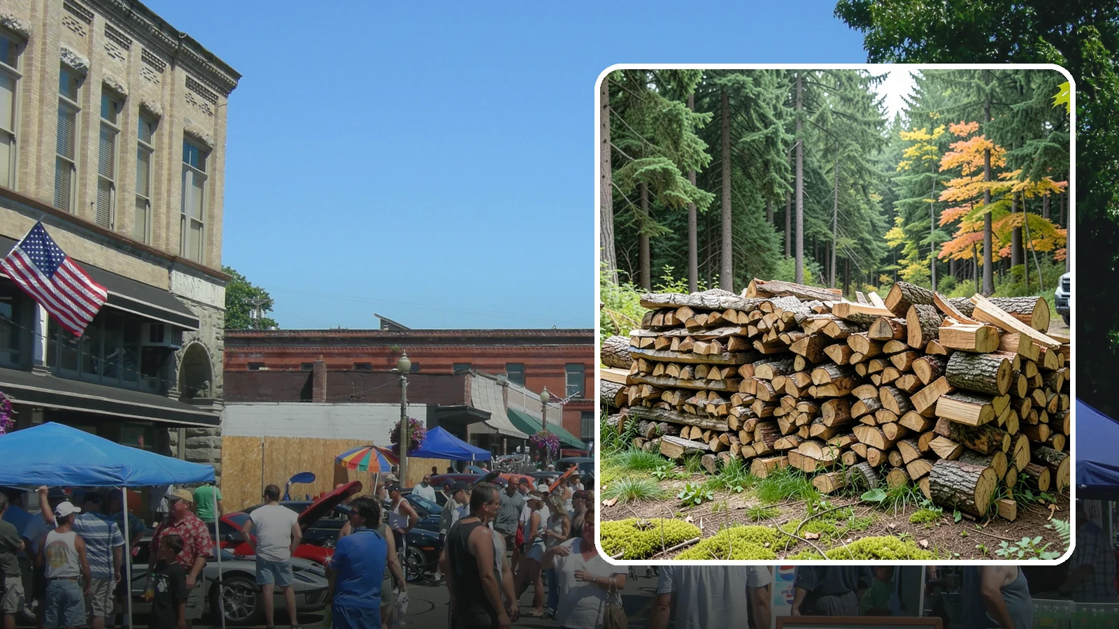 Air-Dried Firewood in Snohomish, Snohomish County, WA - Wood that has cured naturally outdoors through open-air seasoning for reliable burning.