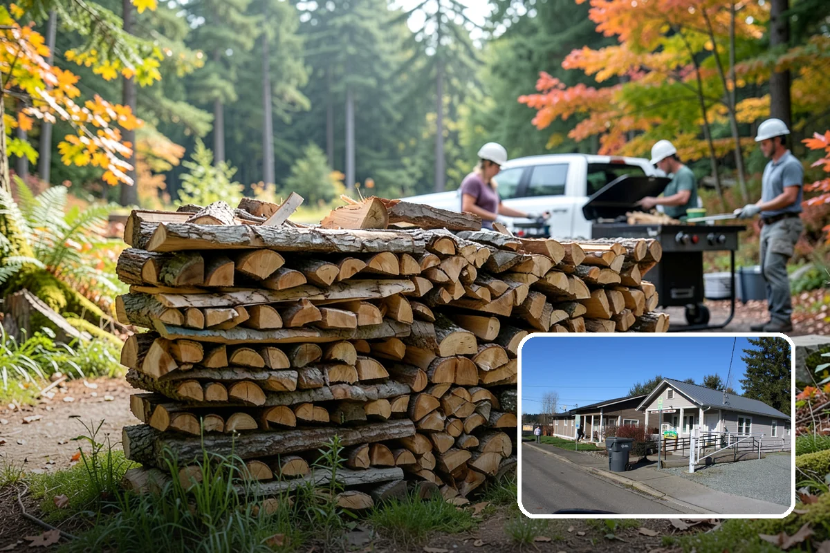 Air-Dried Firewood in South Prairie, Pierce County, WA - Naturally cured without added energy cost