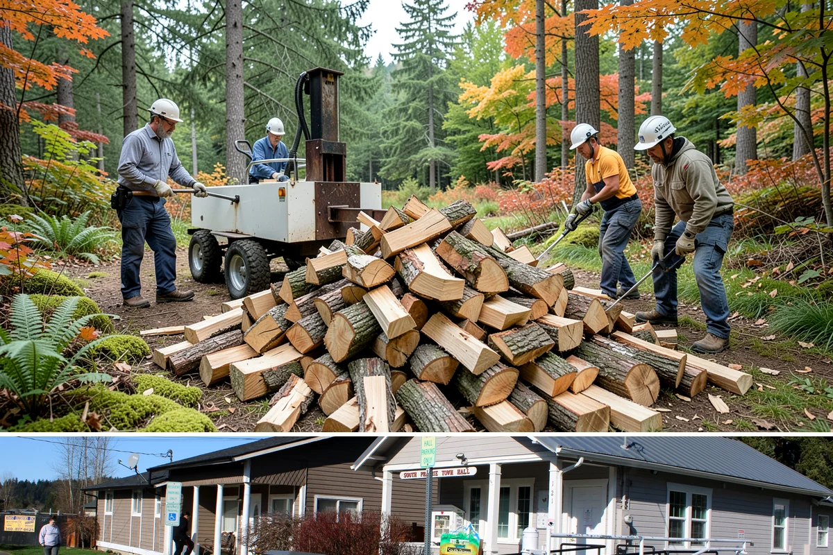 Air-Dried Firewood in South Prairie, Pierce County, WA - Available year-round, though spring and summer orders give you the widest selection of well-cured stock.