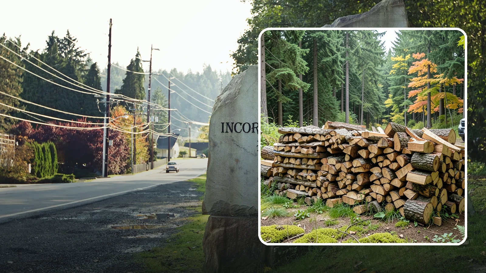 Air-Dried Firewood in Wilkeson, Pierce County, WA - Wood that has cured naturally outdoors through open-air seasoning for reliable burning.