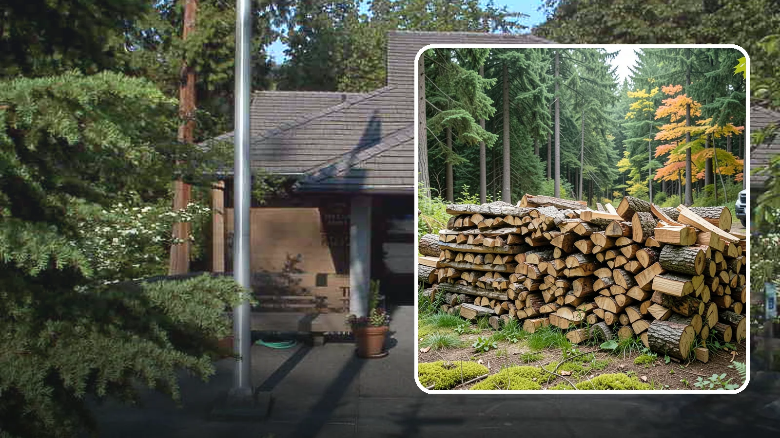 Air-Dried Firewood in Yarrow Point, King County, WA - Wood that has cured naturally outdoors through open-air seasoning for reliable burning.