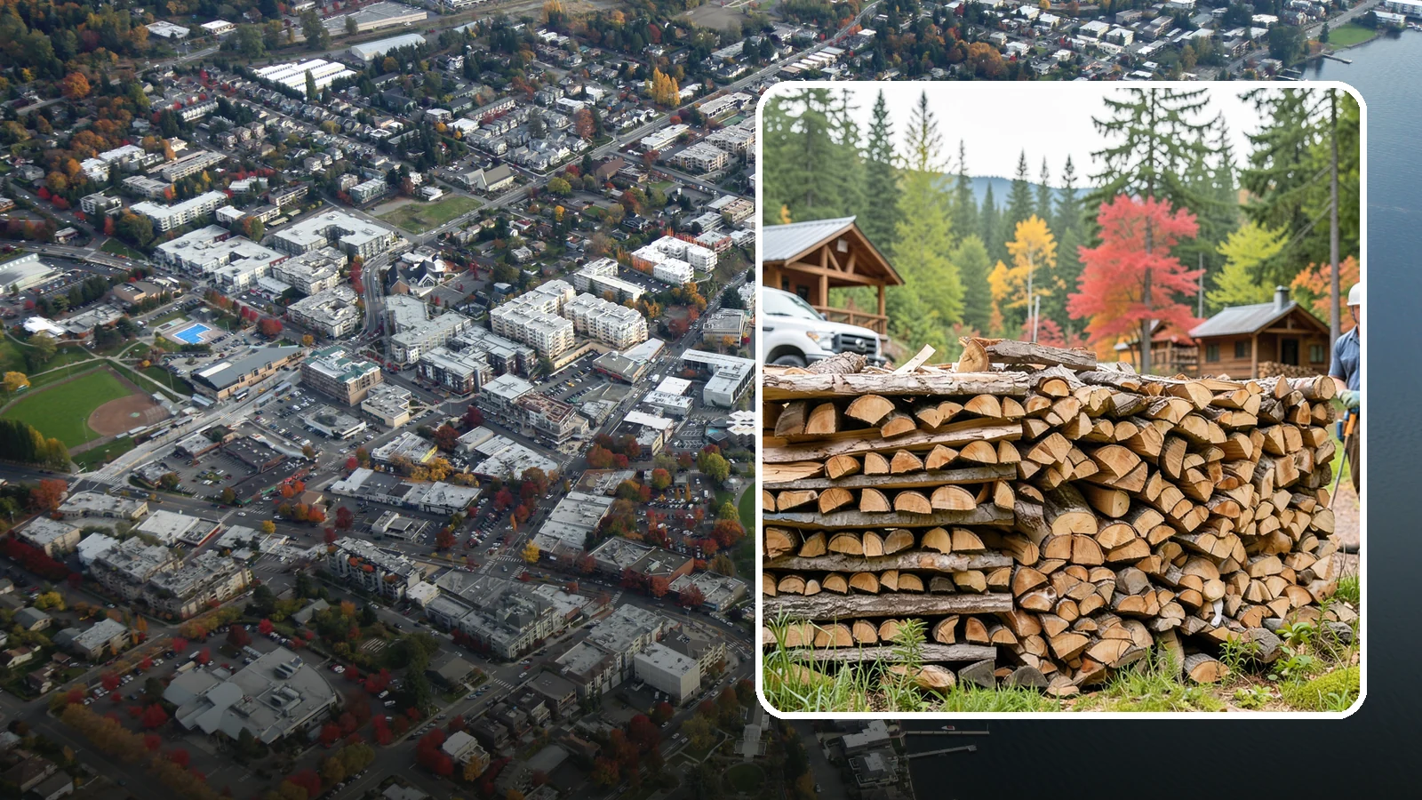 Airbnb Firewood in Kirkland, King County, WA - Hands-off firewood delivery and restocking built for busy Airbnb hosts.