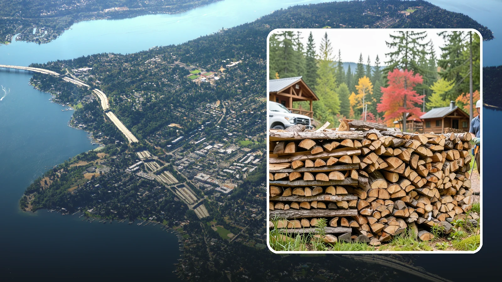 Airbnb Firewood in Mercer Island, King County, WA - Hands-off firewood delivery and restocking built for busy Airbnb hosts.