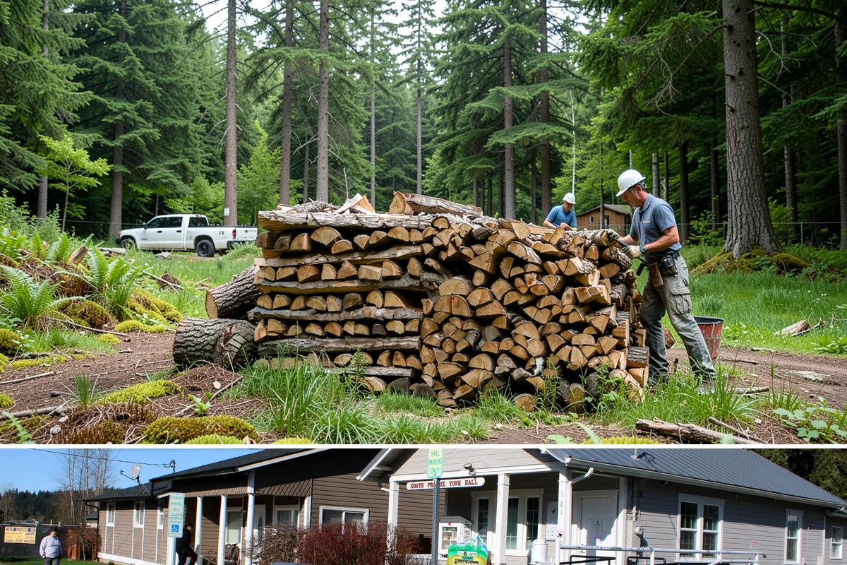 Airbnb Firewood in South Prairie, Pierce County, WA - Reservations climb in the warm months and holidays, so raise restock frequency before peak dates.