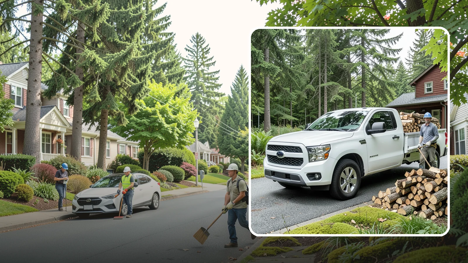 Backyard Delivery in Beaux Arts Village, King County, WA - Firewood carried past the front of your property and placed in your backyard.
