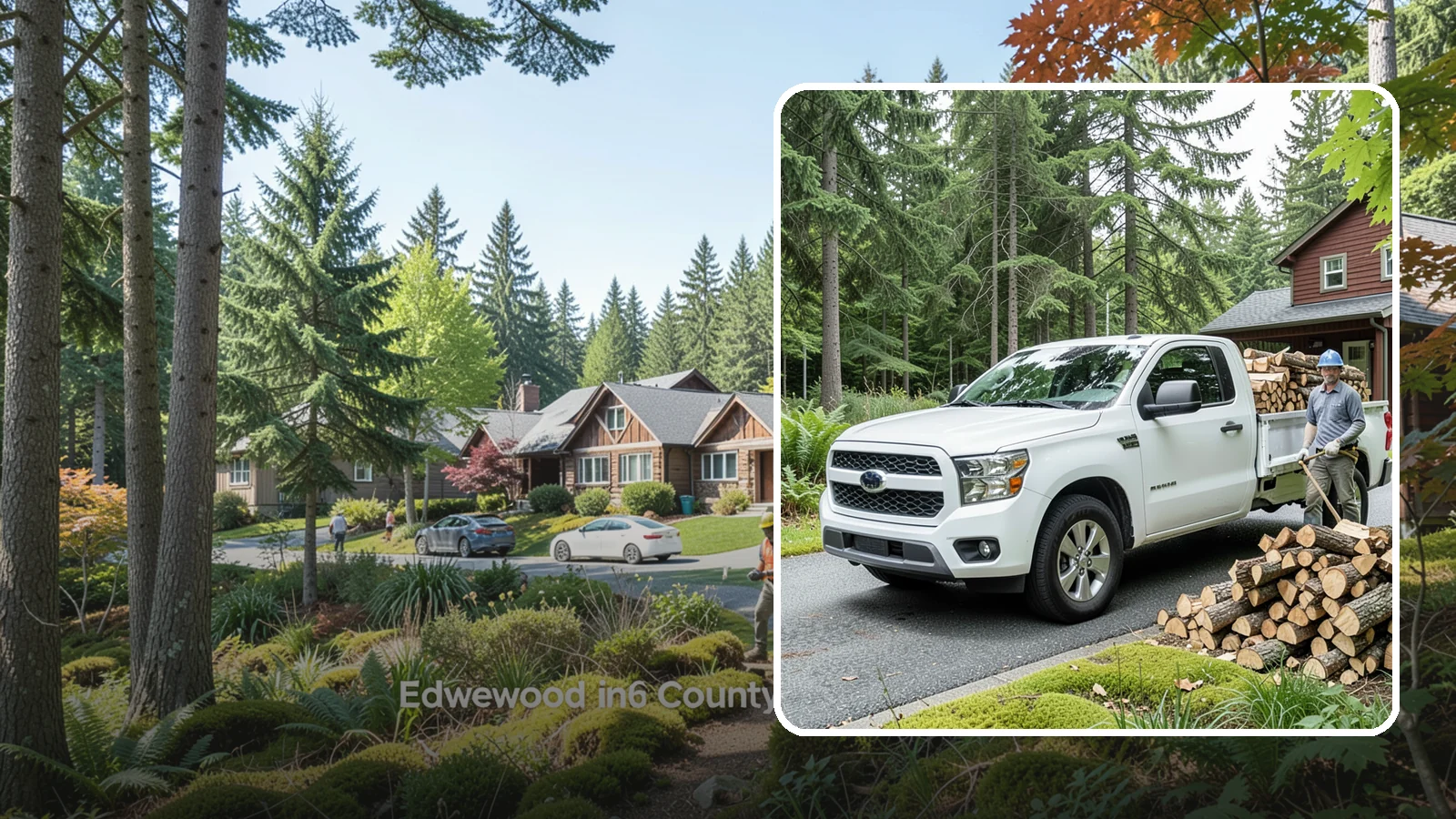 Backyard Delivery in Edgewood, WA - Firewood carried past the front of your property and placed in your backyard.