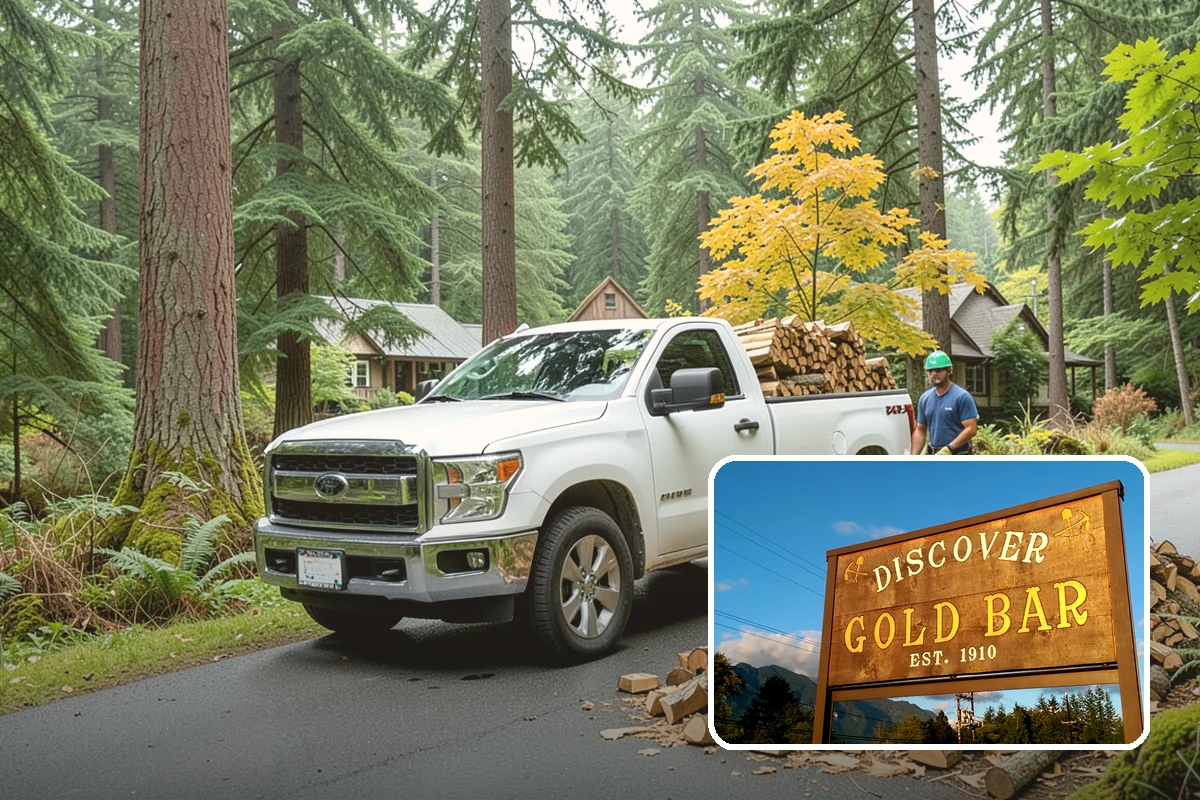 Backyard Delivery in Gold Bar, Snohomish County, WA - Wood placed close to where you burn it