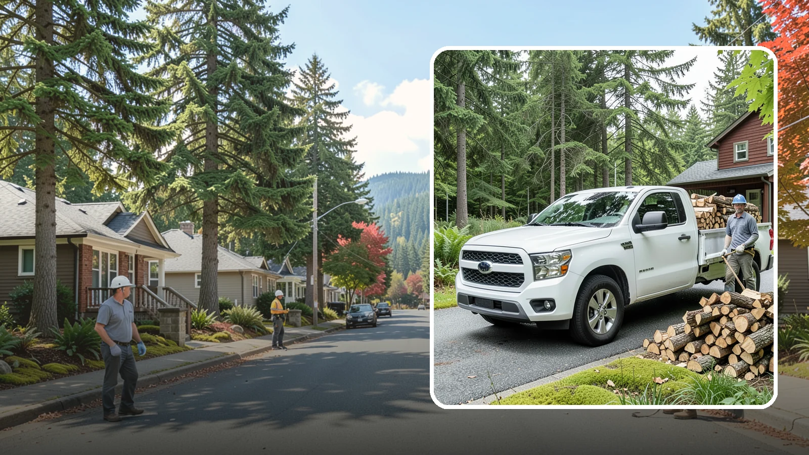 Backyard Delivery in Hunts Point, King County, WA - Firewood carried past the front of your property and placed in your backyard.