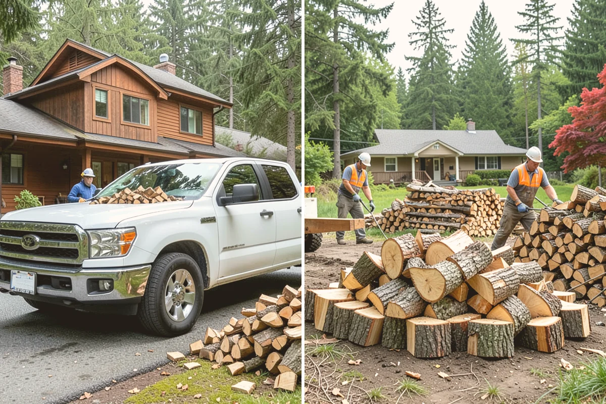 Backyard Delivery in Langley, Island County, WA - Show us the gate or path to the backyard