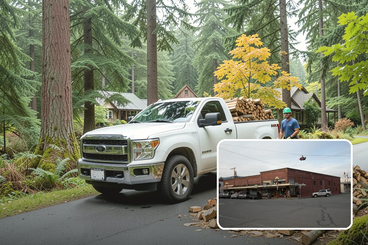Backyard Delivery in Sedro-Woolley, Skagit County, WA - Wood placed close to where you burn it