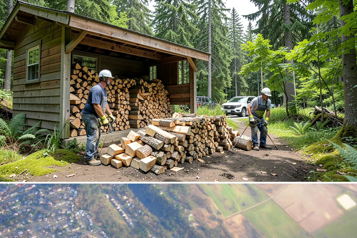Backyard Fire Pit Wood in Algona, King County, WA - Backyard fires run year-round here, but demand rises in summer, so restock before warm-weather gatherings.
