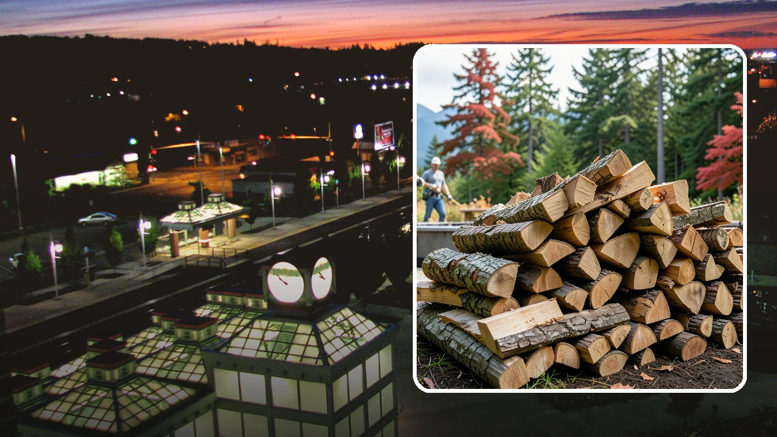 Backyard Fire Pit Wood in Auburn, King County, WA - Clean-burning firewood sized specifically for backyard fire pits and patios.