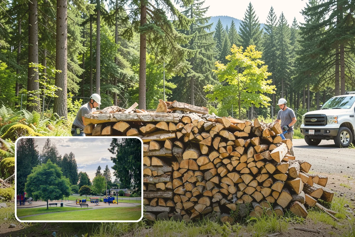 Backyard Fire Pit Wood in Bonney Lake, Pierce County, WA - Sized to fit common backyard fire pits