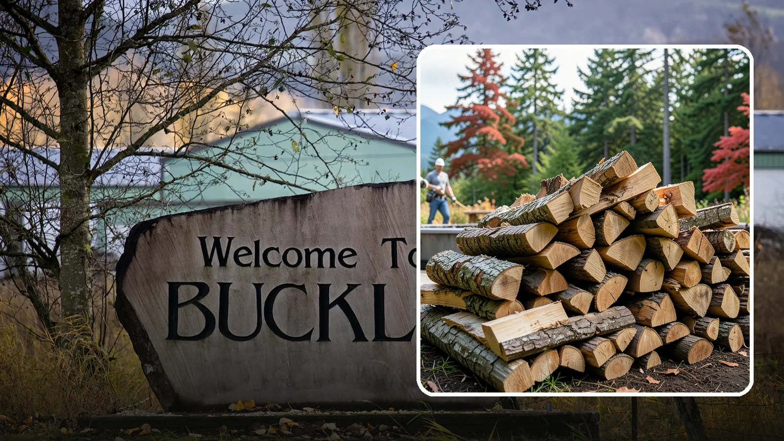 Backyard Fire Pit Wood in Buckley, Pierce County, WA - Clean-burning firewood sized specifically for backyard fire pits and patios.