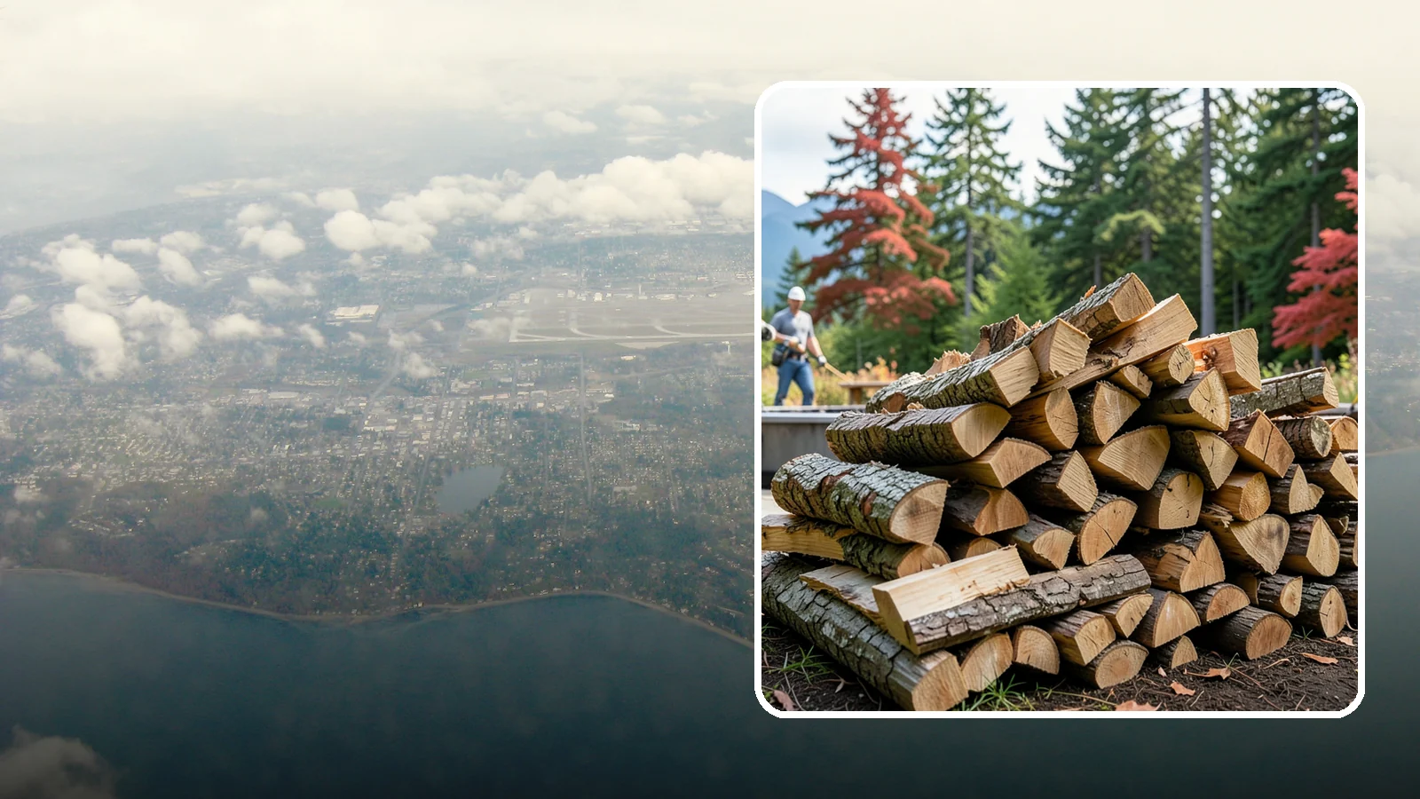 Backyard Fire Pit Wood in Burien, King County, WA - Clean-burning firewood sized specifically for backyard fire pits and patios.