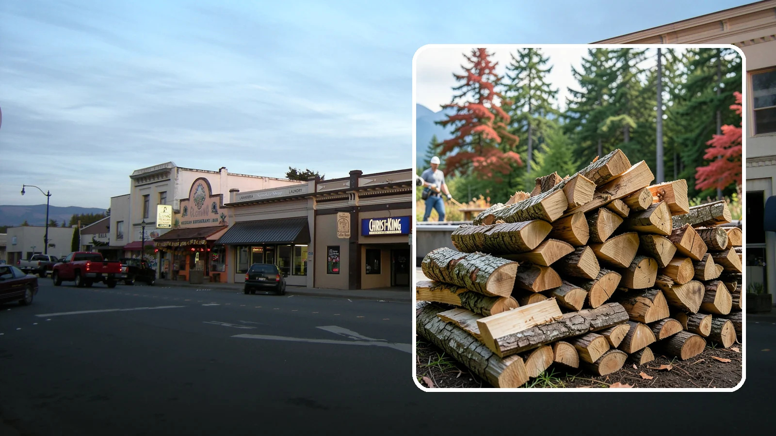 Backyard Fire Pit Wood in Burlington, Skagit County, WA - Clean-burning firewood sized specifically for backyard fire pits and patios.