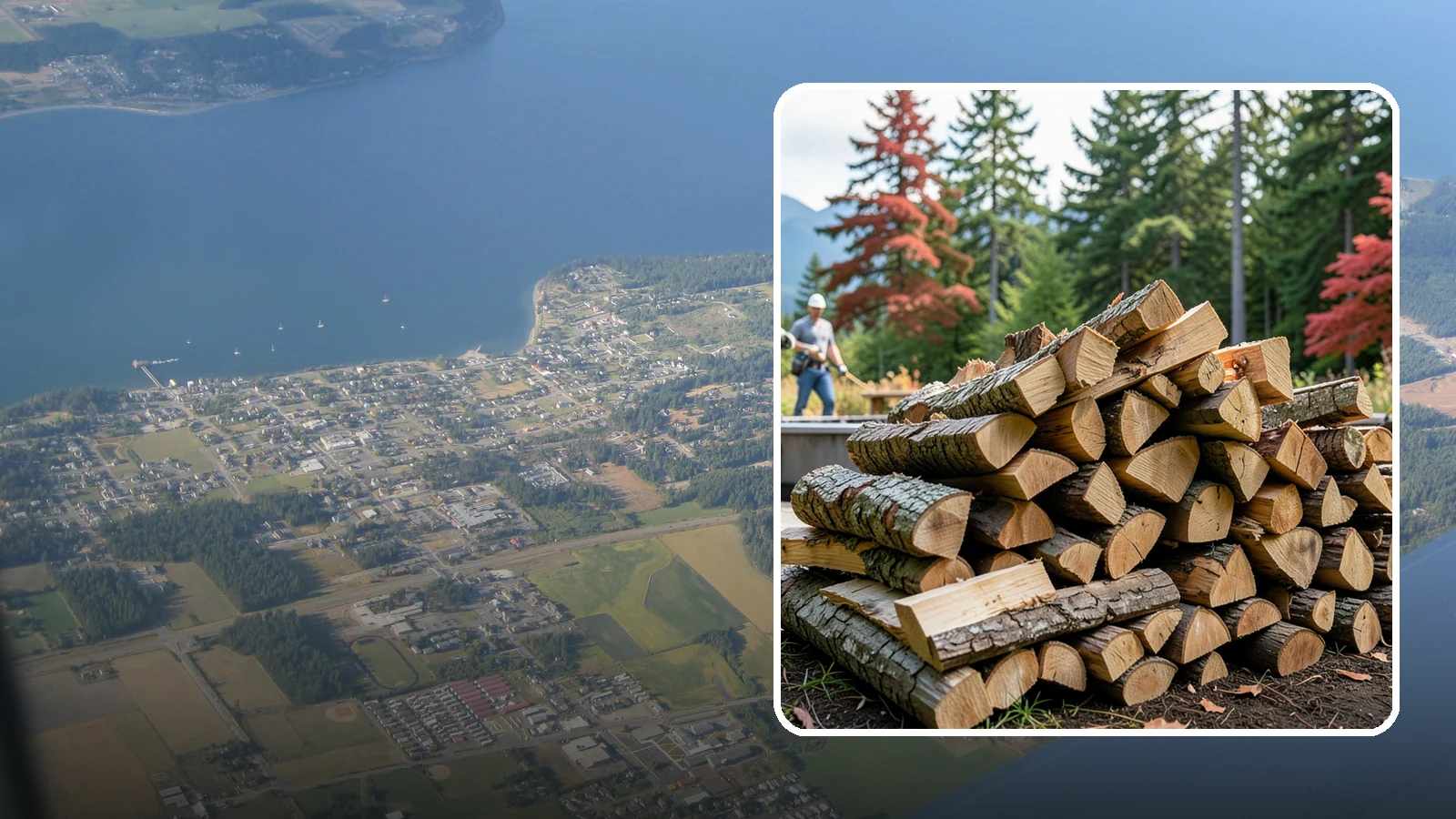 Backyard Fire Pit Wood in Coupeville, Island County, WA - Clean-burning firewood sized specifically for backyard fire pits and patios.