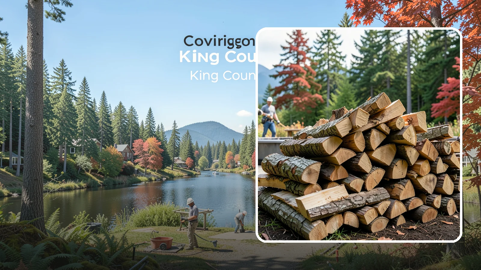 Backyard Fire Pit Wood in Covington, King County, WA - Clean-burning firewood sized specifically for backyard fire pits and patios.