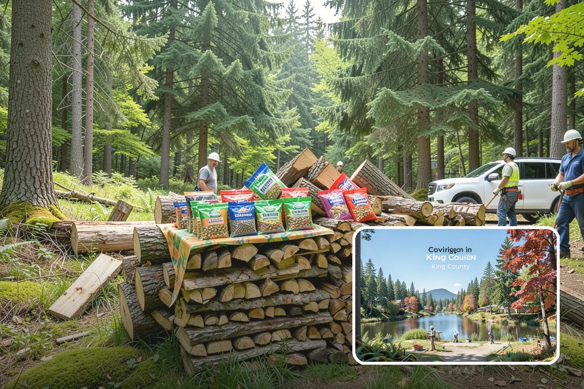 Backyard Fire Pit Wood in Covington, King County, WA - Sized to fit common backyard fire pits