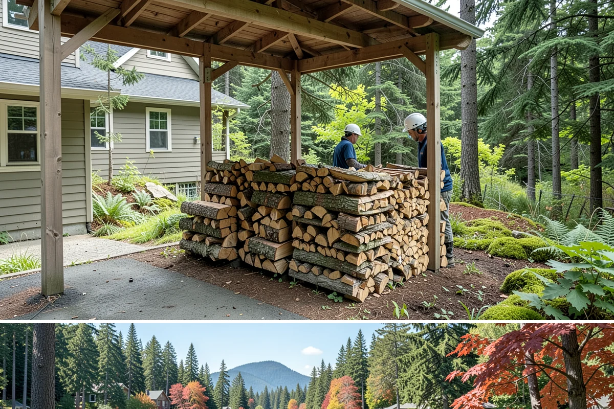 Backyard Fire Pit Wood in Covington, King County, WA - Backyard fires run year-round here, but demand rises in summer, so restock before warm-weather gatherings.