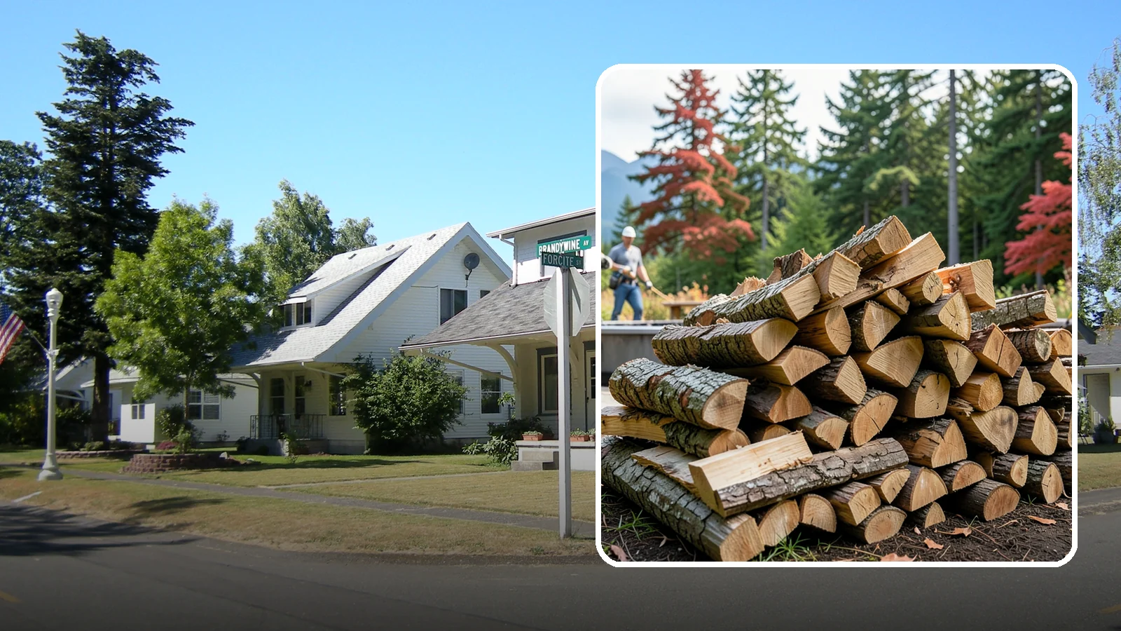Backyard Fire Pit Wood in DuPont, Pierce County, WA - Clean-burning firewood sized specifically for backyard fire pits and patios.