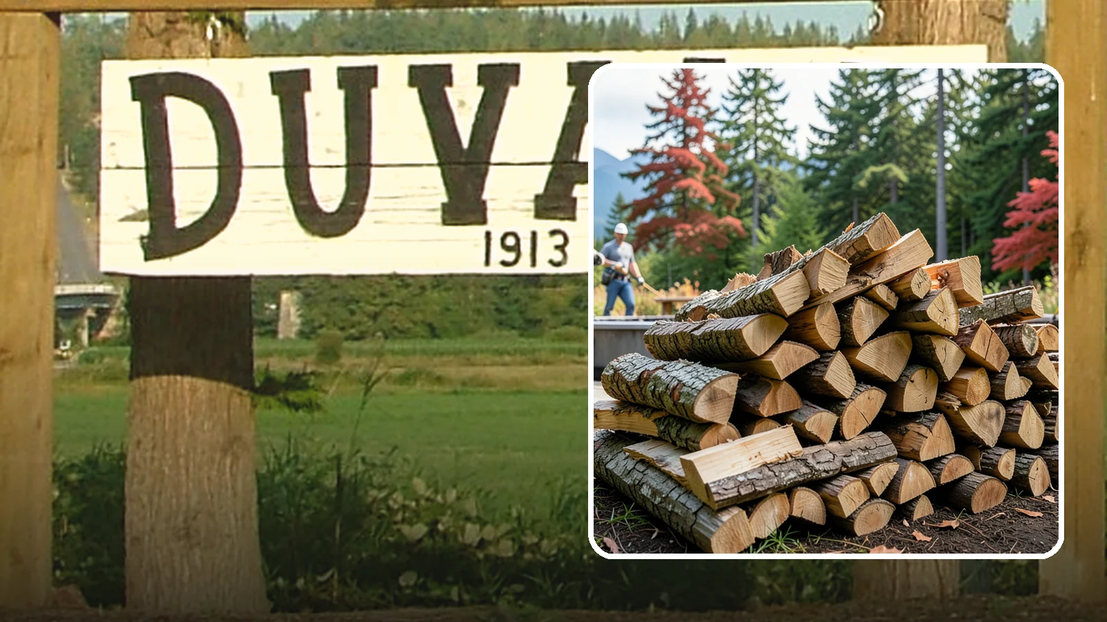 Backyard Fire Pit Wood in Duvall, King County, WA - Clean-burning firewood sized specifically for backyard fire pits and patios.