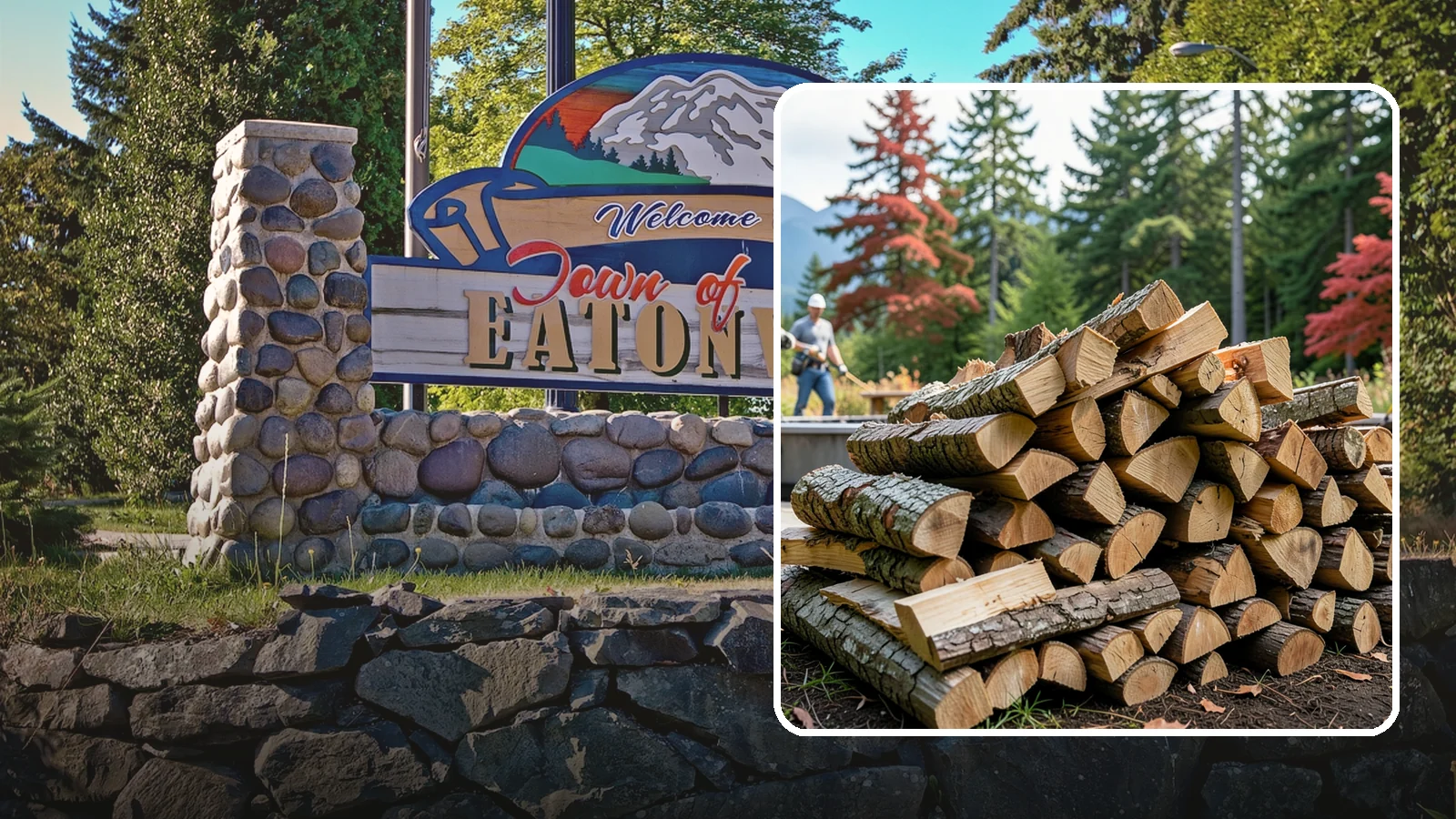 Backyard Fire Pit Wood in Eatonville, Pierce County, WA - Clean-burning firewood sized specifically for backyard fire pits and patios.