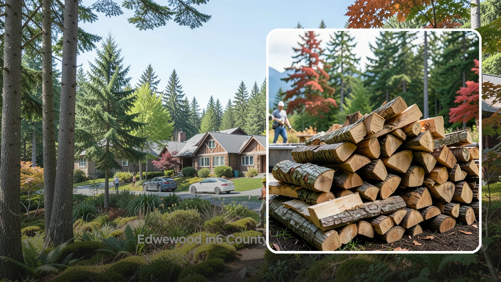 Backyard Fire Pit Wood in Edgewood, WA - Clean-burning firewood sized specifically for backyard fire pits and patios.